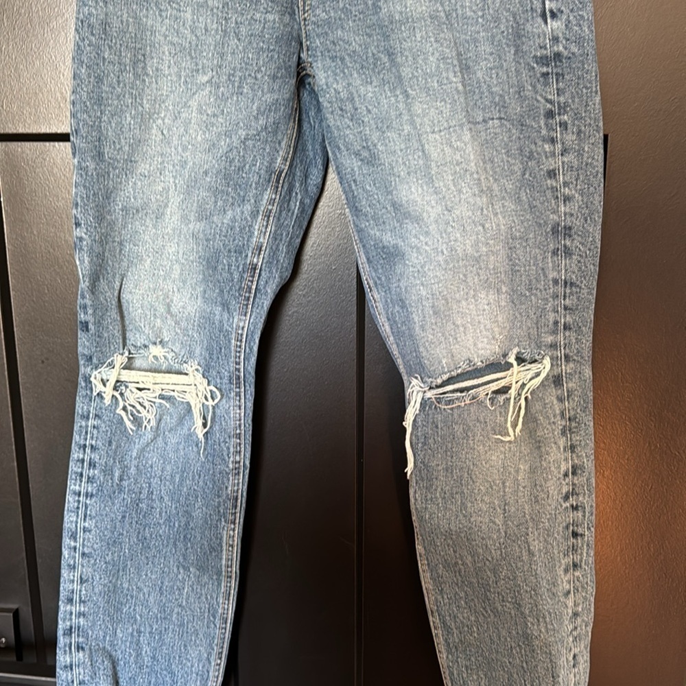 🎉 Zara Light Wash High Rise Ripped Skinny Jeans - Picture 4 of 9
